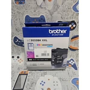Brother LC3033BK Genuine Super High-yield Black INKvestment Tank Printer Ink